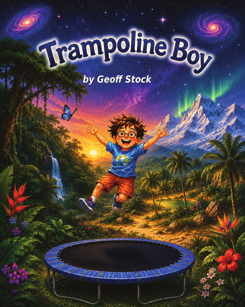 About Geoff Stock Trampoline Boy